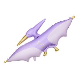 Bildspel - Folieballong Dinosaurie Lila