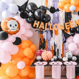 Diaesitys - Folioilmapallo Pääkallo Oranssi