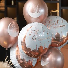 Bildspel - Folieballong Eid Mubarak Roséguld