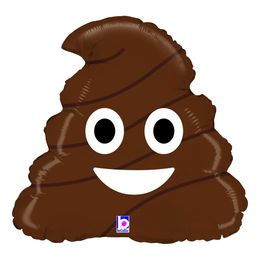 Folieballong Emoji Poo