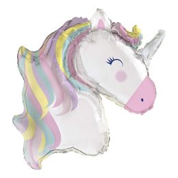Folieballong Enhörning Lila