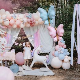 Bildspel - Folieballong Fjäril Rosa