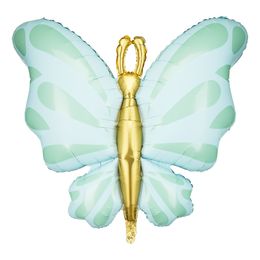 Folieballong Sommerfugl Turkis