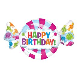 Folieballong Godis Happy Birthday
