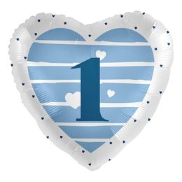 Bildspel - Folieballong Grattis Blå