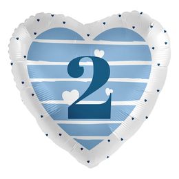 Bildspel - Folieballong Grattis Blå