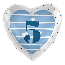 Bildspel - Folieballong Grattis Blå