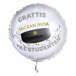 Folieballong Grattis Till Studenten