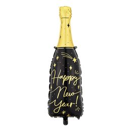 Folieballong Happy New Year Champagneflaska