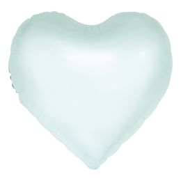 Folieballong Hjärta Grön Pastell Watercolor