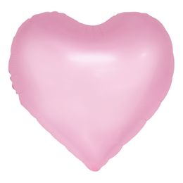 Folieballong Hjärta Rosa Pastell Watercolor