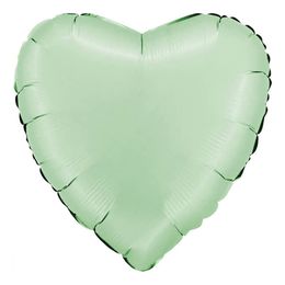 Folieballong Hjärta Satin Glazed Mint