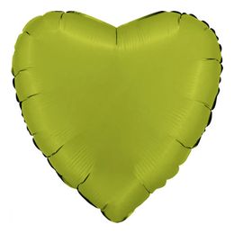 Folieballong Hjärta Satin Matcha Latte