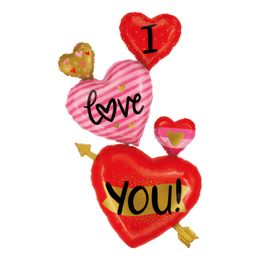 Folioilmapallo Sydämet I Love You