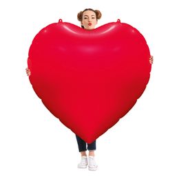 Folieballong Hjärtformad XXL Röd