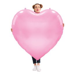 Folieballong Hjärtformad XXL Rosa