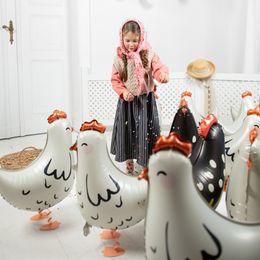 Bildspel - Folieballong Höna Vit