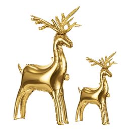 Folieballong Stor Julereinsdyr Stående Gull