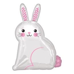Folieballong Kanin Rosa