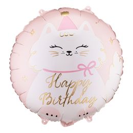 Folieballong Katt Happy Birthday