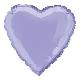 Folieballong Ljuslila Hjärta