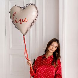 Bildspel - Folieballong Love med Dekor