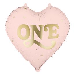 Folieballong One Ljusrosa