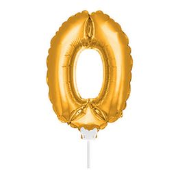 Bildspel - Folieballong på Pinne Guld