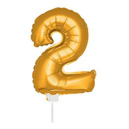 Bildspel - Folieballong på Pinne Guld