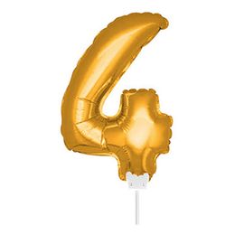 Bildspel - Folieballong på Pinne Guld