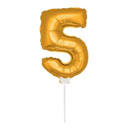 Bildspel - Folieballong på Pinne Guld