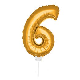 Bildspel - Folieballong på Pinne Guld