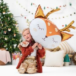 Diaesitys - Folioilmapallo Poronkasvot