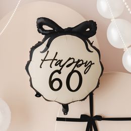 Bildspel - Folieballong Rosett Happy 60
