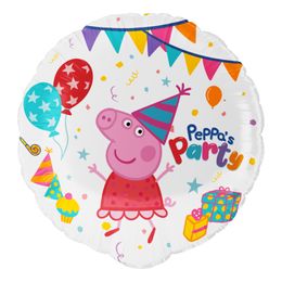 Folieballong Rund Greta Gris™ Peppa’s Party