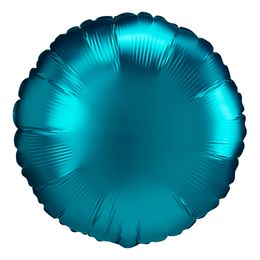 Folieballon Rund Satin Turkis