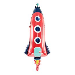 Folieballong Romrakett Rød