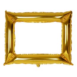 Bildspel - Folieballong Selfieram Guld