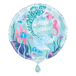 Folieballong Sjöljungfru Happy Birthday