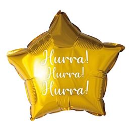 Folioilmapallo Tähti Hurra!