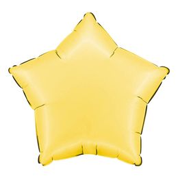 Folieballong Stjärna Satin Banana Yellow