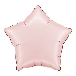 Foliopallo Tähti Satiini Pastelli Pinkki