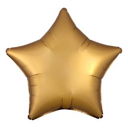 Folieballon Stjerne Silke Guld