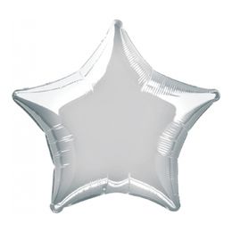 Folieballong Stjärna Silver