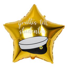 Folieballong Stjärna Student