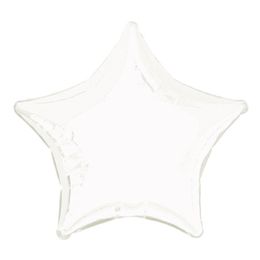 Folieballon Stjerne Hvid