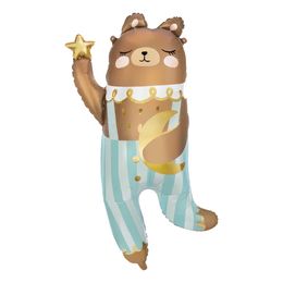 Folioilmapallo Nalle Sininen