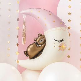 Diaesitys - Folioilmapallo Nallekarhu Kuussa