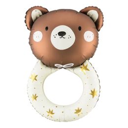 Folieballon Teddybjørn Rangle
