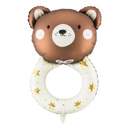 Lysbildefremvisning - Folieballon Teddybjørn Rangle